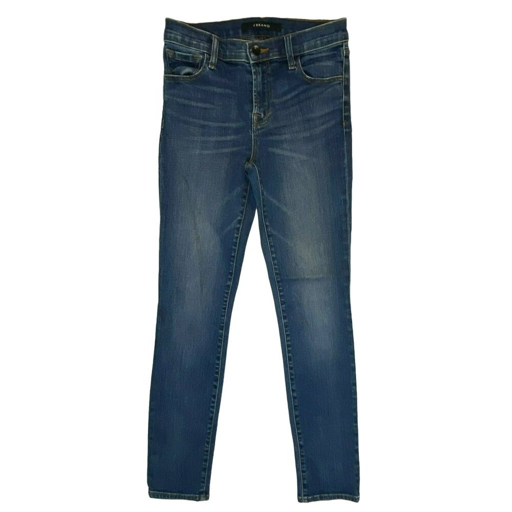 J Brand Jeans Size 25 x 29 Skinny Stretch Womens $225 MSRP! Blue Faded So Soft!